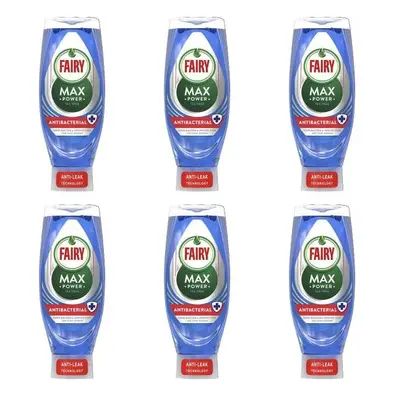 Fairy Max Power Tea Tree Antibacterial Washing Up Liquid ml (Pack of 6)