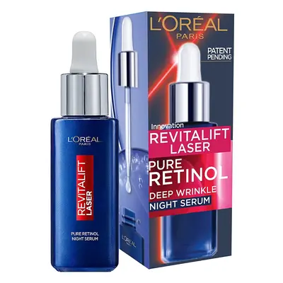 L'Oreal Paris Pure Retinol Night Serum, Revitalift Laser Face Serum, Deep Anti-Wrinkle Night Ser