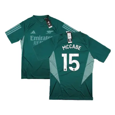 (3XL) Arsenal EU Training Jersey (Rich Green) (McCabe 15)