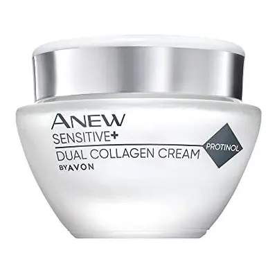 Anew Sensitive+ Dual Collagen Cream, with Skin Soothing Actives and Protinol Technology to Help 