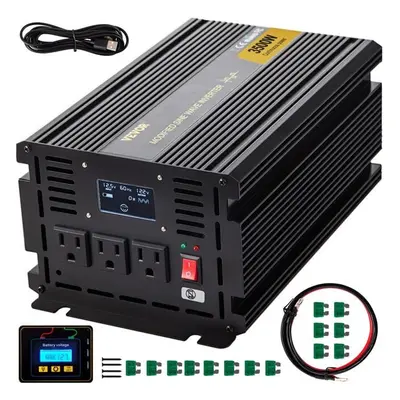 Vevor ZNB3K5-12-120C7F2V9 Power Inverter - 3500W Modified Sine Wave Inverter - DC 12V to AC 120V