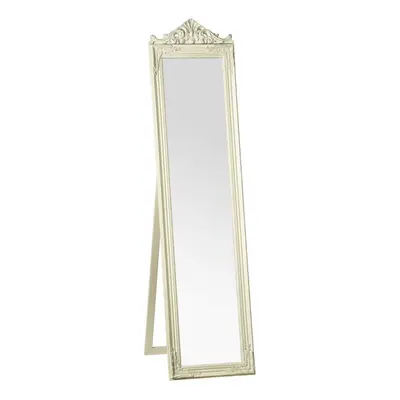 Premier Housewares Boudoir Cream/Gold Finish Standing Mirror