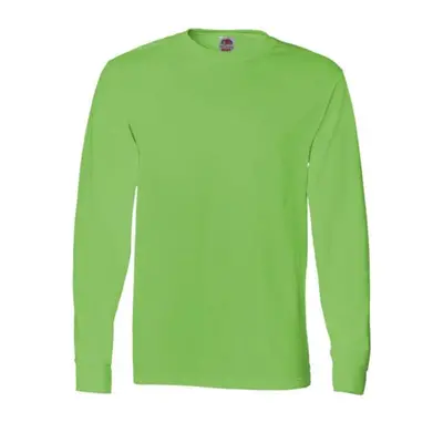 Fruit of the Loom HD Cotton Long Sleeve T-Shirt - Kiwi