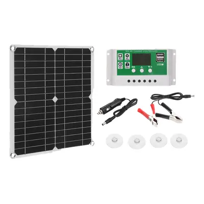 (Type A) 40W Solar Panel Dual USB 30A Controller Solar Cell for Yacht RV Battery Charger