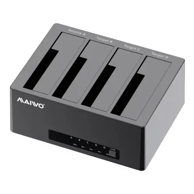 (EU Plug) Duplicator HDD Docking Station Data Clone Support Up to 64TB Plug and Play for 2.5'' 3