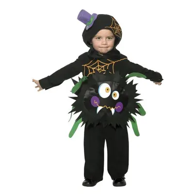 Smiffy's Toddler's Crazy Spider Costume, Tabard & Hood, Ages 3-4, - spider costume crazy hallowe