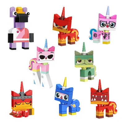 8PCS Unicorn - Cat Minifigures Compatible Toys Fit Lego