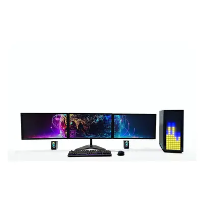 (RTX 3050, Triple Monitor) Gaming PC Bundle Multi Monitor i7 32GB DDR4 RTX Win