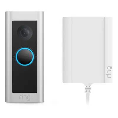 Ring Pro Plug In Video Doorbell - Silver