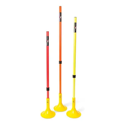 Precision Training Coaching Sports Telescopic Boundary Poles (Set of 12)