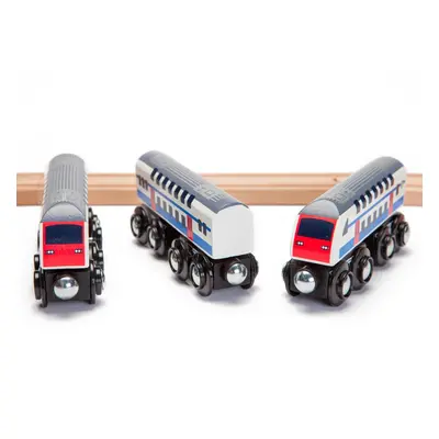 maxim enterprise inc. Double Decker Wooden Train Set of Engines &