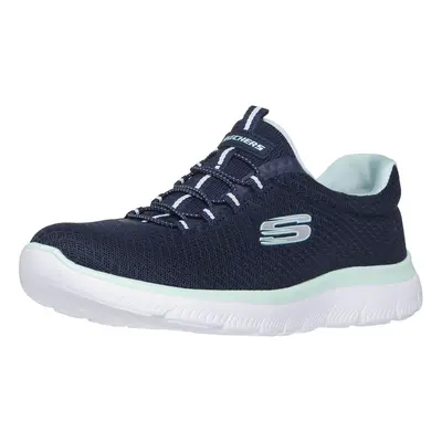 Skechers Sport Women's Summits Sneaker navy aqua W US