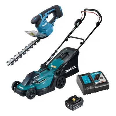 Makita DLM330RT 18v LXT Cordless Lawn Mower 33cm 1x5ah Battery DUM111ZX Cutter