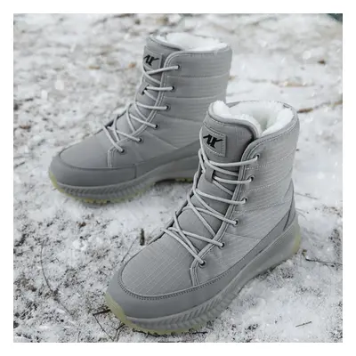 (light gray, 36) Tuinanle Women Boots Winter Shoes Female Snow Boots Platform Keep Warm Ankle Bo