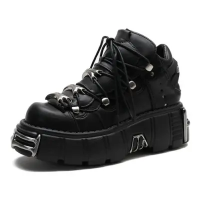 (black, 37) Punk Platform Women&apos;s Sneakers SissyÂ boy Fashion Casual New Rock Female Runing