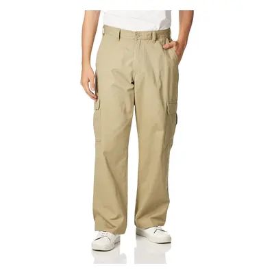 Dickies Mens Loose-Fit cargo Work Pant Khaki 32W x 32L