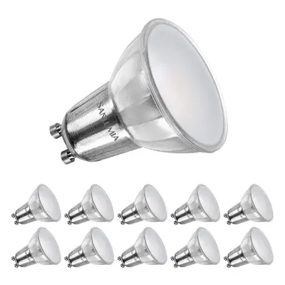 10 X Sanlumia 8.5W GU10 LED Super Bright Spotlight Bulb 820lm Degree Beam Angle Non Dimmable 100