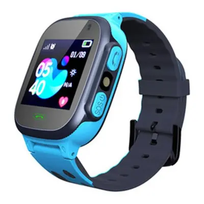 (blue) Kids Watches Call Kids Smart Watch Children Gps Sos Waterproof Smartwatch Clock Sim Card 