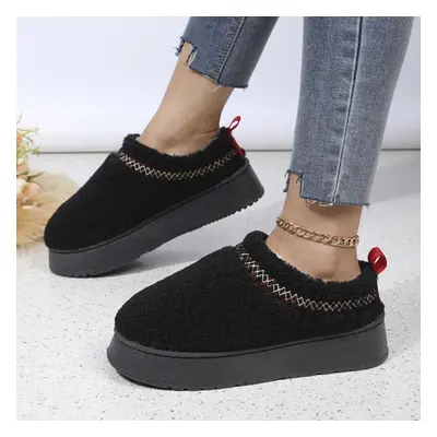 (black, 39) Fashion Winter Women Short Plush Warm Snow Boots Casual Shoes New Granular Velvet Ch