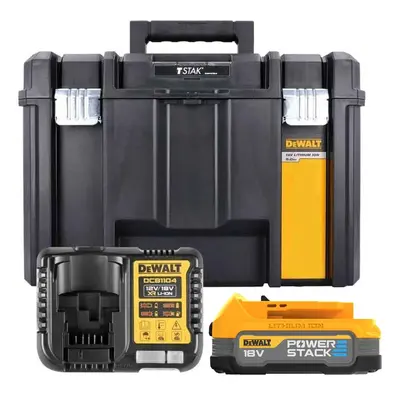 Dewalt DCB1104E1T DCBP034 POWERSTACK 18v XR Battery + DCB1104 Charger Tstak