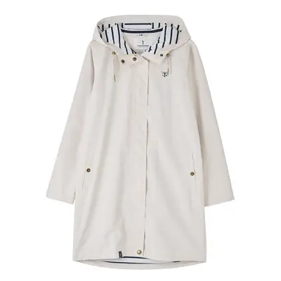 (18, Cream) LightHouse Women's Long Beachcomber Jacket - Ladies 3/4 length Windproof Spring Summ