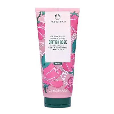 British Rose SHOWER SCRUB 200ml (Soft & Smoothing Exfoliator)