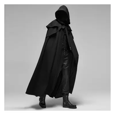 (black, XXXL) Cosplay Medieval Men Costumes Knight Pirate Prince Gothic Retro Hooded Cloak Capes