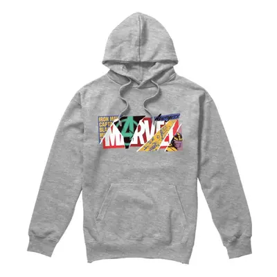 Marvel Mens Scrapbook Logo Hoodie