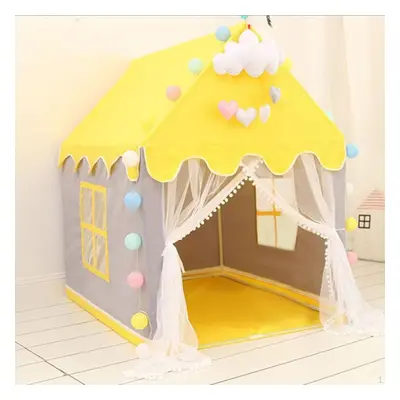 (yellow) Kids Tent For , Large Fairy Indoor And Outdoor Toddler Tent, Easy Setup Gift Children