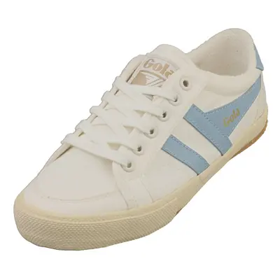 (6) Gola Stratus Womens Fashion Trainers in Off White Blue