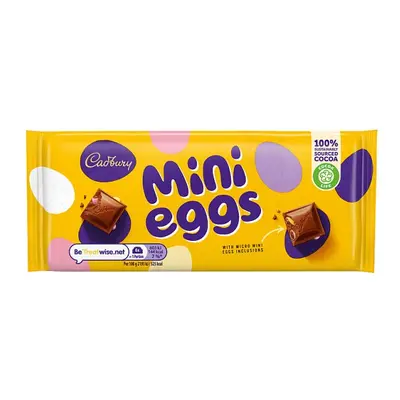 Cadbury Mini Eggs Chocolate Bar 110g (Case of 20)