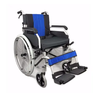 Lightweight Aluminium Folding self Propel Wheelchair with handbrakes and Quick Release Rear Whee