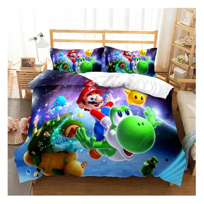 (Pattern 22, Double) Super Mario Bedding Single Double Duvet Cover NEW