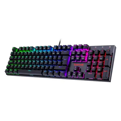 (K565UK, Black) Mechanical Gaming Keyboard, Redragon Mechanical Keyboard with Programmable Keys,