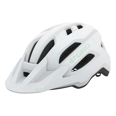 Giro Fixture II MIPS Mountain Bike Helmet for Men Women Kids and Adults - Matte White/Green Logo