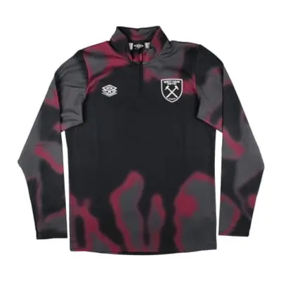 (XL) West Ham Warm Up Mid Layer (Black)