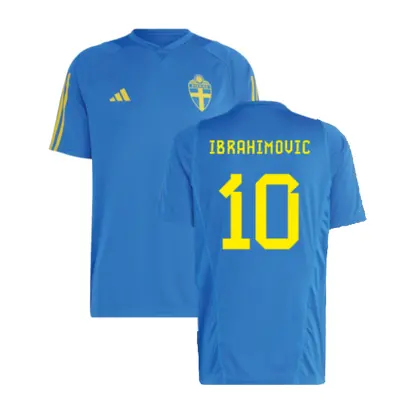 (3XL) Sweden Training Jersey (Glory Blue) (IBRAHIMOVIC 10)