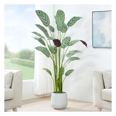 (140CM) Artificial Bird of Paradise Tree with Planter&Moss