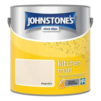 Johnstones Kitchen Matt Wall Ceiling Emulsion Paint 2.5l Magnolia