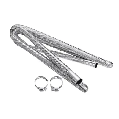 300cm Stainless Steel Exhaust Pipes Car Parking Air Heater Tank Diesel Gas Vent Hose