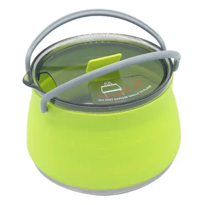 (Fluorescent Green) Silicone Folding Kettle Portable Coffee Tea Cooker Collapsible Mini Boiling 