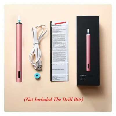 (Pink) 12000RPM Portable Nail File Drill Poishing Pen Electric Manicure Pedicure Lime Nail Drill