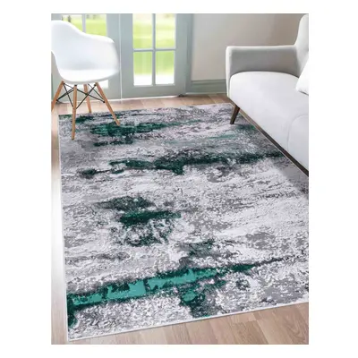 (160 x cm) Modern Emperor Thick Area Rugs - 310- AQUA