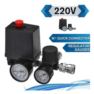 (220V) Air Compressor Pump Pressure Control Switch Port 220v/380v Manifold Relief Regulator 30-1