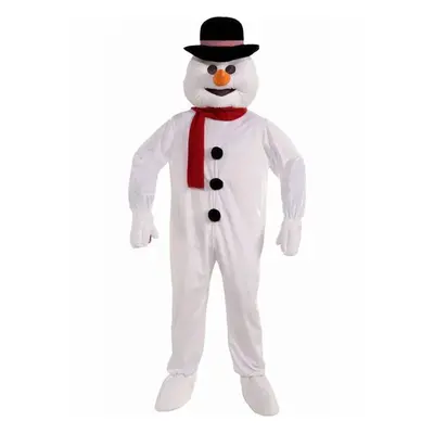 Forum Novelties Men's Plush Snowman Mascot Costume White One Size