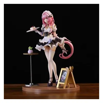 (as the picture) Honkai Impact Elysia Figure Sweetheart Kiana Kaslana Captain Collection Desktop