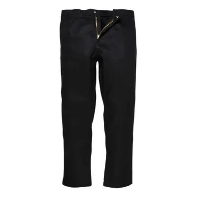 Portwest BZ30BKRL Large Regular Bizweld Flame Resistant Trousers - Black