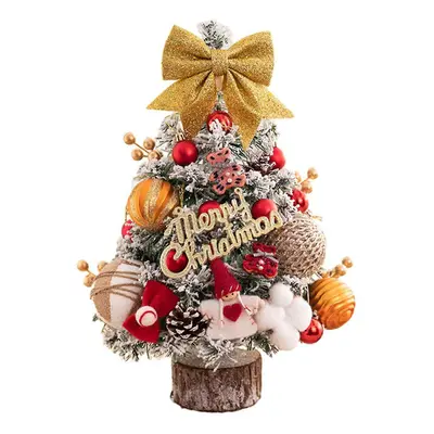 (Orange Justice) Fashion Christmas Tree Crafts Stylish Delicate Indoors Desktop Ornaments For Ho