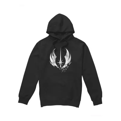 (M, Black) Star Wars Mens Jedi Obi Wan Kenobi Shattered Hoodie