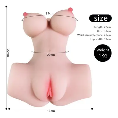 (ivory, L) Men&apos;s Sex Doll Non-inflatable Simulation Splits Posture Masturbator Adult Sexy B